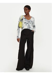 Desigual Sweter Kawartha Lakes 24WWJF61 Écru Regular Fit. Materiał: wiskoza