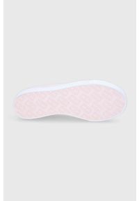 Tommy Jeans Tenisówki damskie kolor różowy. Nosek buta: okrągły. Zapięcie: sznurówki. Kolor: różowy. Materiał: guma. Obcas: na platformie #3