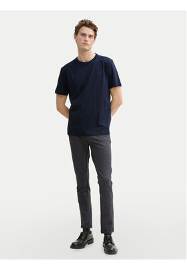 Tom Tailor T-Shirt 1045627 Granatowy Regular Fit. Kolor: niebieski. Materiał: bawełna