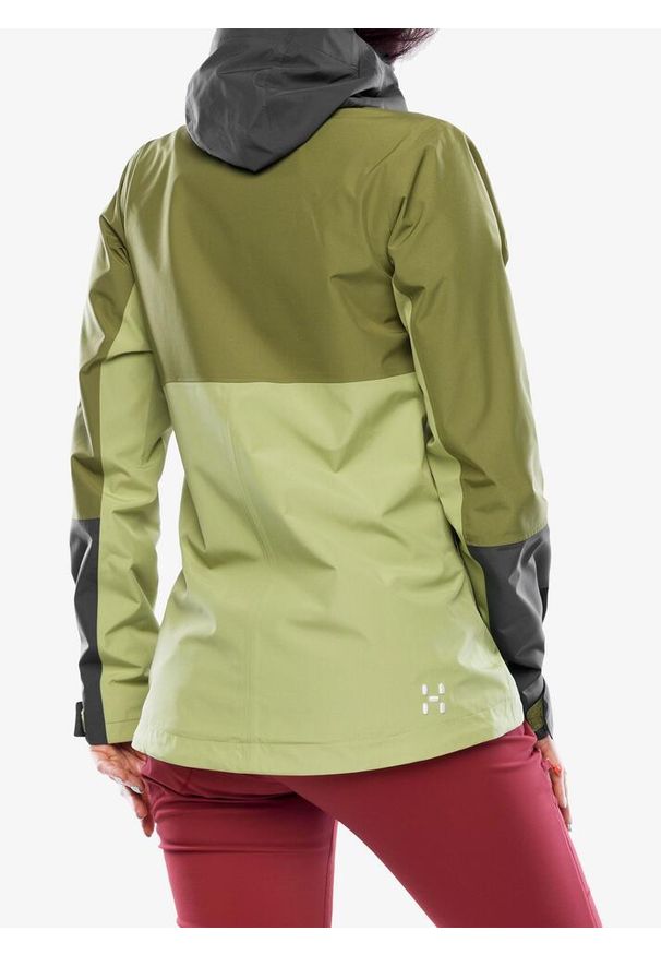 Haglöfs - Kurtka przeciwdeszczowa damska Haglofs Finch Proof Jacket. Kolor: zielony. Sport: turystyka piesza