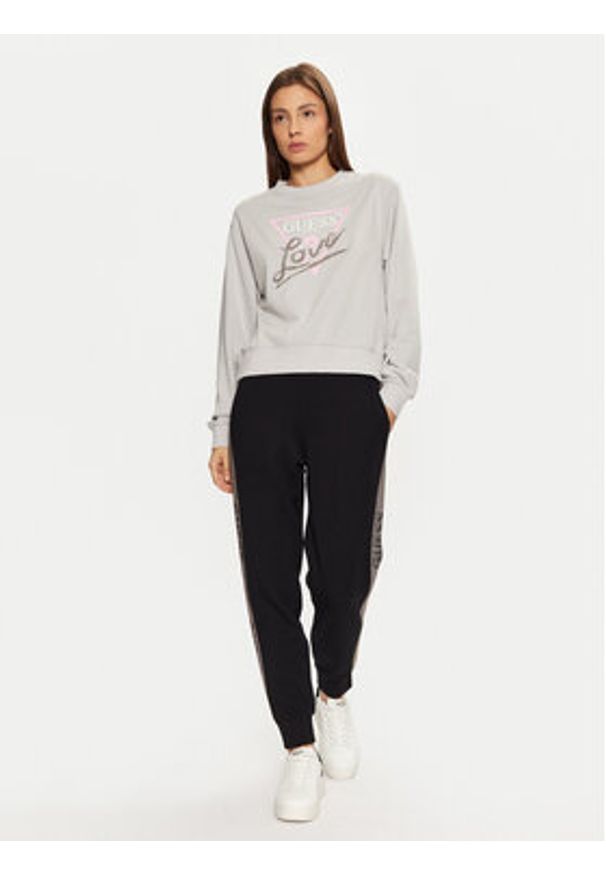 Guess Bluza W5RQ04 KB683 Szary Regular Fit. Kolor: szary. Materiał: syntetyk, bawełna
