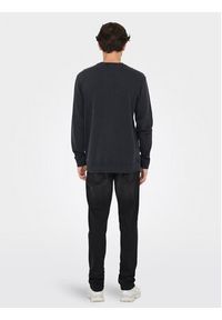 Only & Sons Bluza Ron 22024205 Czarny Regular Fit. Kolor: czarny. Materiał: bawełna #7