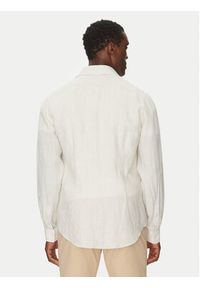 Calvin Klein Jeans Koszula Linen Stripe Slim Shirt K10K109332 Beżowy Regular Fit. Kolor: beżowy. Materiał: len #3