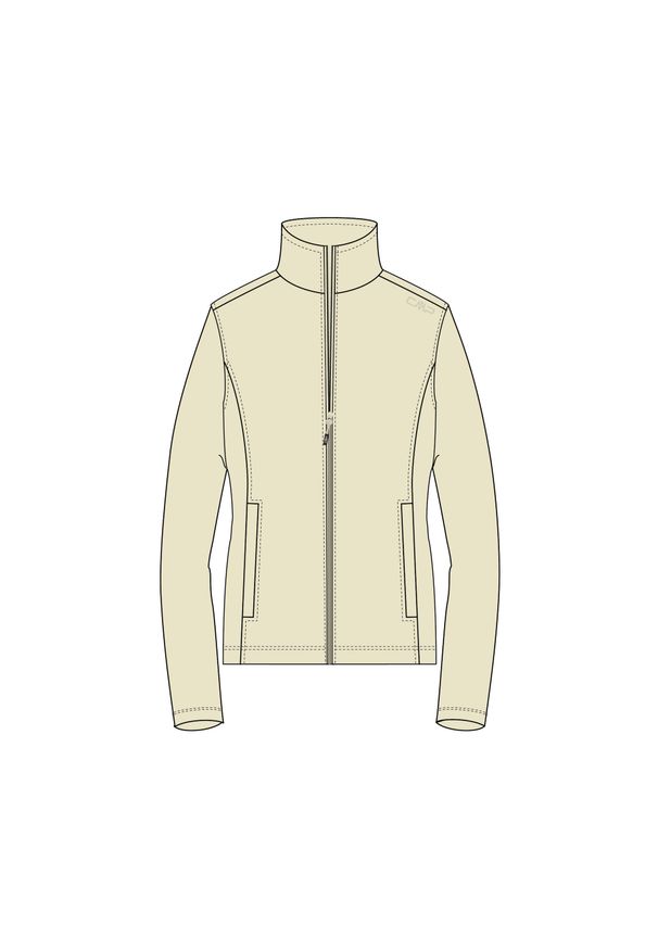 Bluza damska turystyczna CMP 33H2356. Kolor: wielokolorowy, biały, beżowy. Materiał: polar. Sport: turystyka piesza