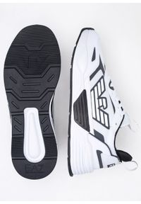 Sneakersy męskie białe EA7 Emporio Armani X8X070 XK165 Q491. Okazja: do pracy, na spacer, na co dzień. Kolor: czarny. Sport: turystyka piesza #4
