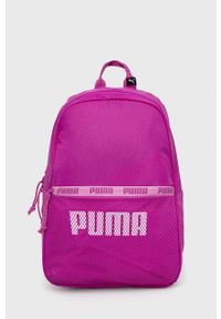 Puma plecak damski kolor różowy mały z nadrukiem. Kolor: różowy. Wzór: nadruk