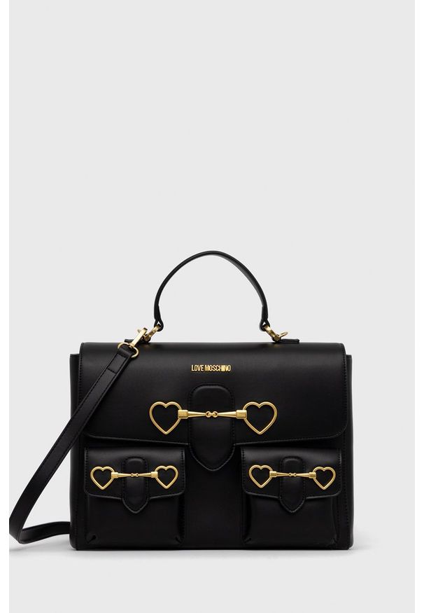 Love Moschino Torebka kolor czarny. Kolor: czarny. Rodzaj torebki: na ramię