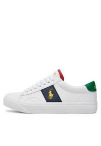 Polo Ralph Lauren Sneakersy RL00564110 J Biały. Kolor: biały. Materiał: skóra #4