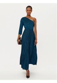 Rinascimento Sukienka koktajlowa CFC0121689003 Granatowy Regular Fit. Kolor: niebieski. Materiał: syntetyk. Styl: wizytowy #5
