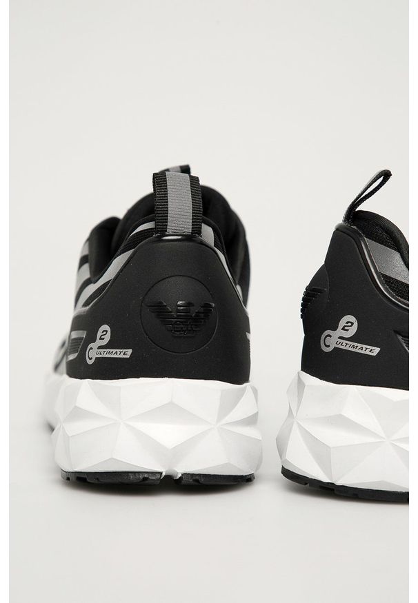 EA7 Emporio Armani - Buty. Nosek buta: okrągły. Zapięcie: sznurówki. Kolor: czarny. Materiał: guma