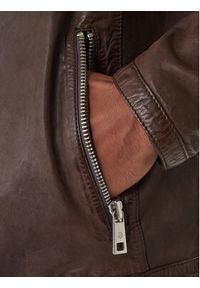 Milestone Kurtka skórzana Oliverio 611099 60770 Brązowy Regular Fit. Kolor: brązowy. Materiał: skóra #2