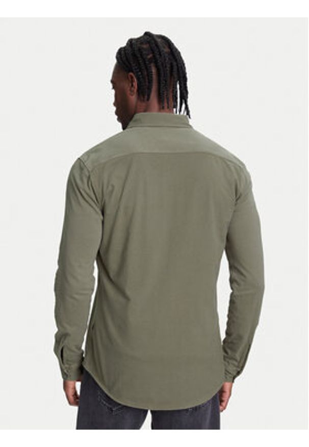 BOSS Koszula Myjersey 50543089 Zielony Slim Fit. Kolor: zielony. Materiał: bawełna