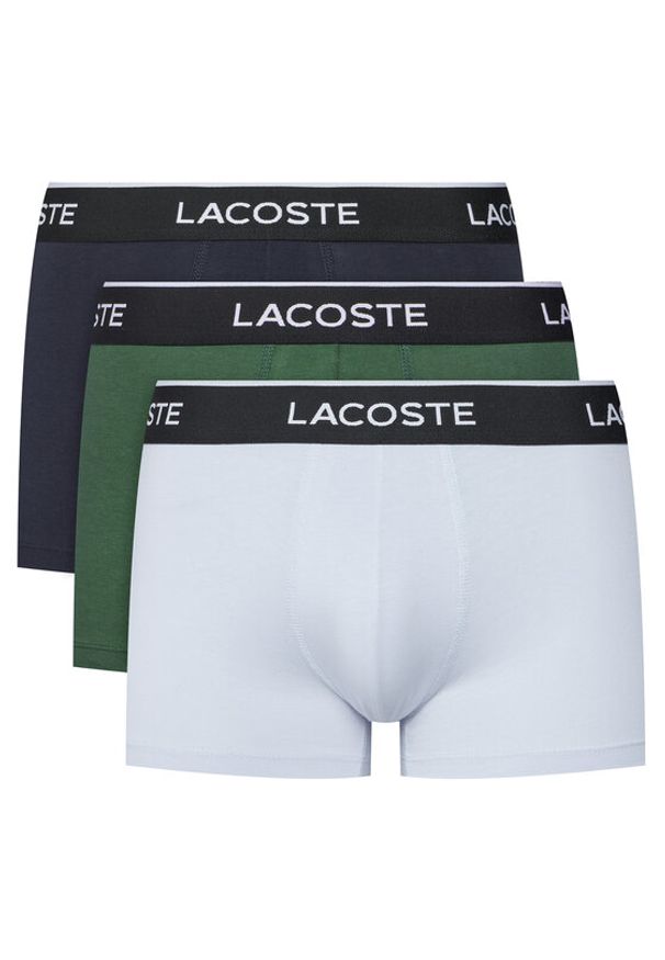 Lacoste Komplet bokserek 5H1300 Kolorowy. Materiał: bawełna. Wzór: kolorowy