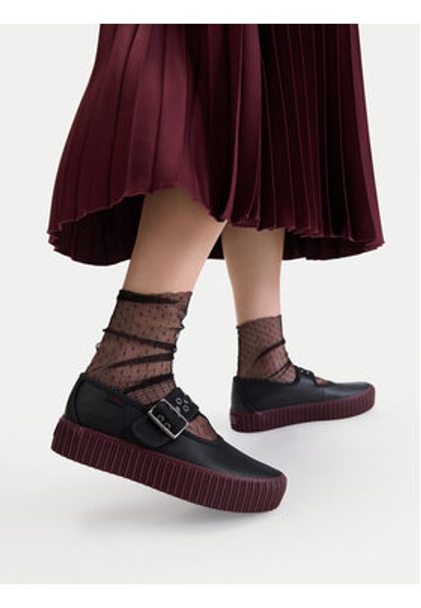 Vans Półbuty Mary Jane Creeper VN000D072Q11 Czarny. Kolor: czarny. Materiał: skóra