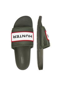 Hunter Klapki M-865993 Khaki. Kolor: brązowy. Materiał: materiał #6