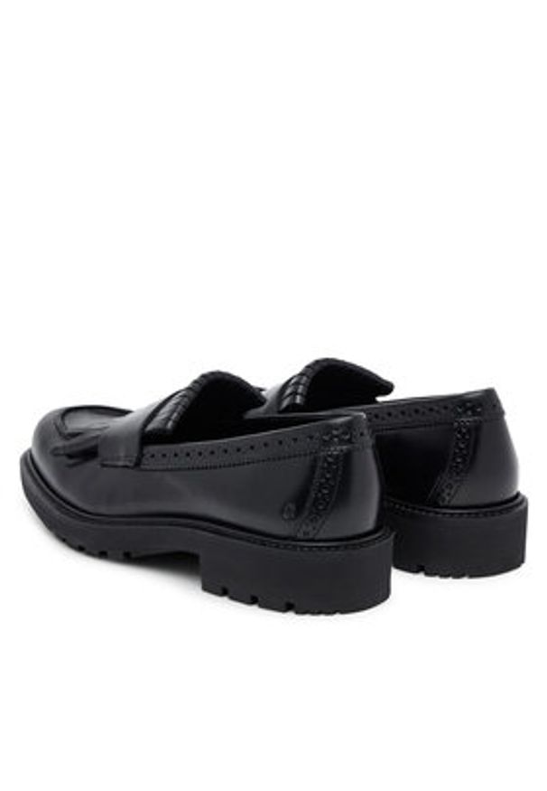 ecco - ECCO Mokasyny 23285301001 Czarny. Kolor: czarny. Materiał: skóra