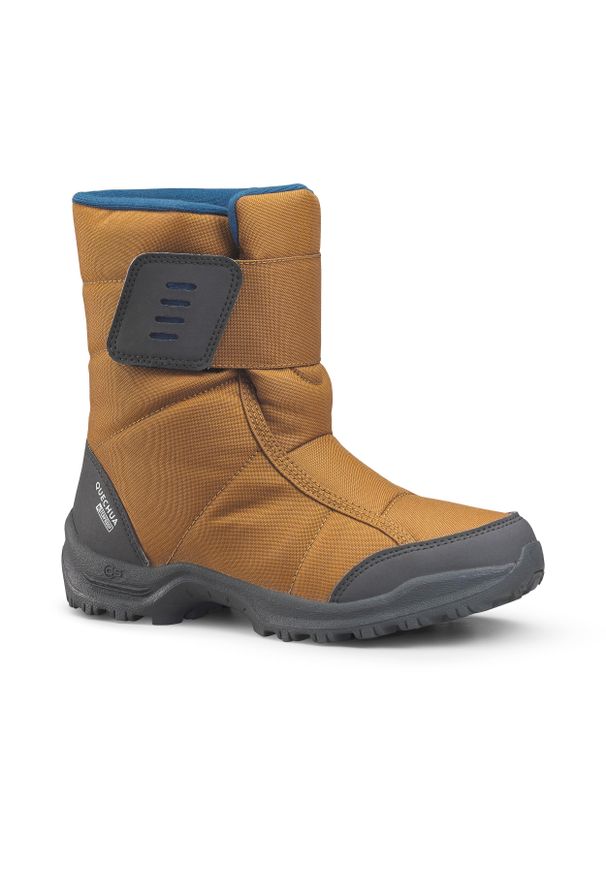 quechua - Buty turystyczne śniegowce dla dzieci Quechua SH100 X-Warm. Zapięcie: rzepy. Kolor: wielokolorowy, pomarańczowy, beżowy. Materiał: poliester, guma. Sezon: zima