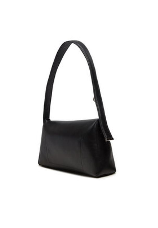 Calvin Klein Torebka Soft Sculpt Shoulder Bag K60K612565 Czarny. Kolor: czarny. Materiał: skórzane