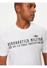 Aeronautica Militare T-Shirt 242TS1942J538 Biały Regular Fit. Kolor: biały. Materiał: bawełna #4