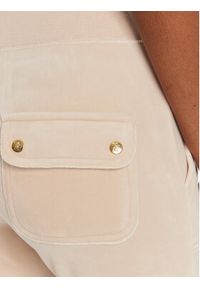 Juicy Couture Spodnie dresowe Del Ray JCAP180G Beżowy Regular Fit. Kolor: beżowy. Materiał: syntetyk
