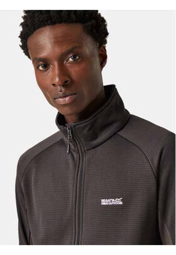 Regatta Bluza Highton Wnt FZ IV RMA558 Szary Regular Fit. Kolor: szary. Materiał: syntetyk