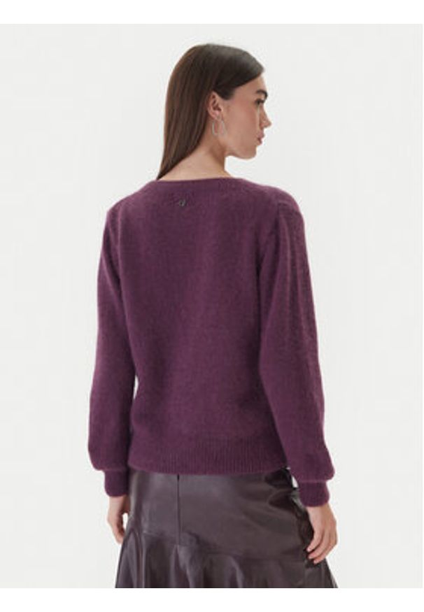 Dixie Sweter M277Y066A 1490 Fioletowy Regular Fit. Kolor: fioletowy. Materiał: wełna