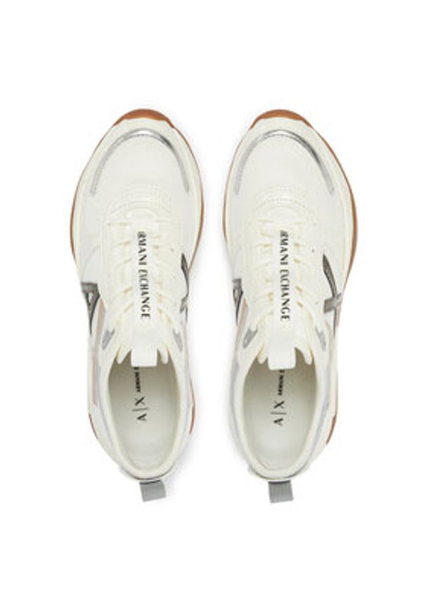 Armani Exchange Sneakersy XDX039 XV311 U423 Biały. Kolor: biały. Materiał: skóra