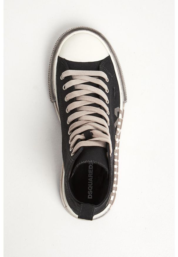 Trampki męskie DSQUARED2. Materiał: skóra. Szerokość cholewki: normalna