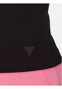 Guess Bluzka V3BP12 K8RT2 Czarny Regular Fit. Kolor: czarny. Materiał: wiskoza
