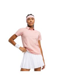 SIROKO - Damska tenisowa koszulka polo pique Siroko Court Pink. Typ kołnierza: polo. Kolor: różowy. Długość rękawa: krótki rękaw. Długość: krótkie. Sport: tenis #1
