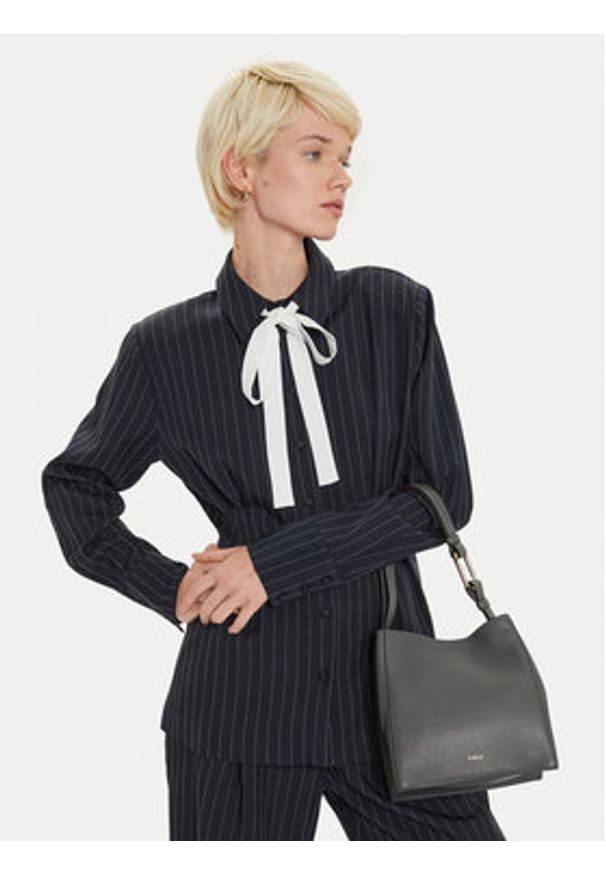 Furla Torebka Nuvola Bucket Bag Mini WB01373 HSF000 2269S Szary. Kolor: szary. Materiał: skórzane