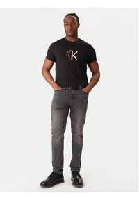 Calvin Klein Jeans T-Shirt 2Tone Graphic LV14RE829G Czarny Regular Fit. Kolor: czarny. Materiał: bawełna #2