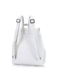 Wittchen - Damski plecak skórzany z łańcuchem. Kolor: biały. Materiał: skóra. Wzór: haft. Styl: elegancki #4
