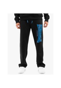 Spodnie dresowe klasyczne Lonsdale Herdley. Kolor: czarny, niebieski, wielokolorowy. Materiał: dresówka. Styl: klasyczny #1