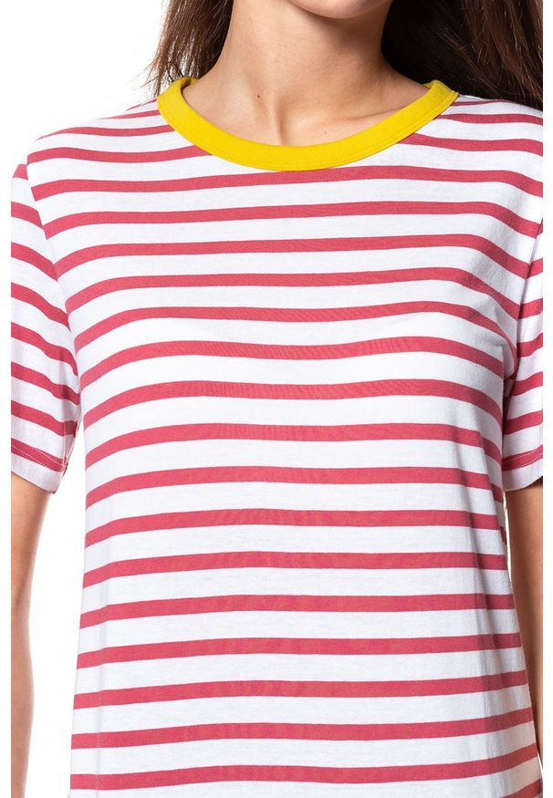 Mustang - MUSTANG T SHIRT DAMSKI Alina Stripe Tee 1009421 11721. Wzór: paski