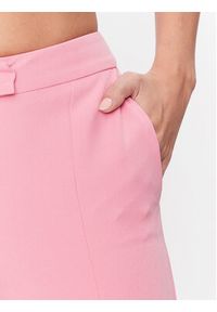 Morgan Spodnie materiałowe 221-PCREW1.F Różowy Slim Fit. Kolor: różowy. Materiał: syntetyk