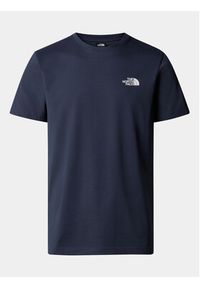 The North Face T-Shirt Simple Dome NF0A87NG Granatowy Regular Fit. Kolor: niebieski. Materiał: bawełna #2