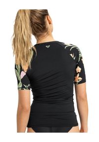 Roxy - Koszulka surfingowa z krótkim rękawem dla Kobiety LYCRA Czarny. Kolor: czarny. Materiał: elastan, poliester, materiał. Długość: krótkie