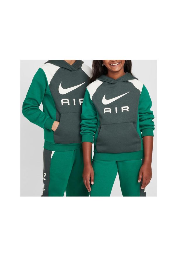 Bluza dziecięca Nike Air Hoodie. Kolor: zielony