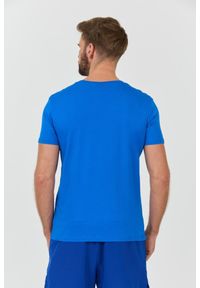 Emporio Armani - EMPORIO ARMANI Niebieski t-shirt basique. Kolor: niebieski