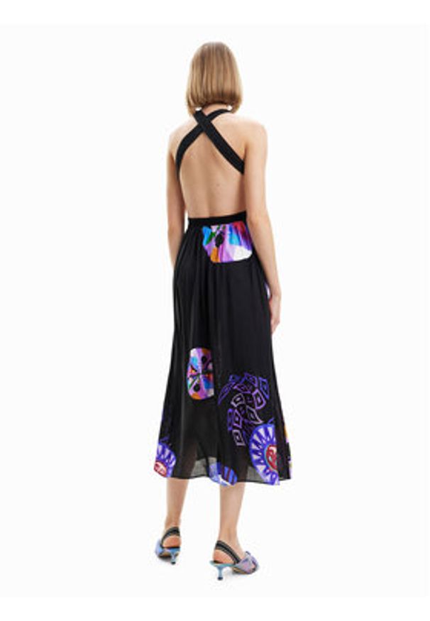 Desigual Sukienka letnia 23SWMW21 Kolorowy Regular Fit. Materiał: wiskoza. Wzór: kolorowy. Sezon: lato