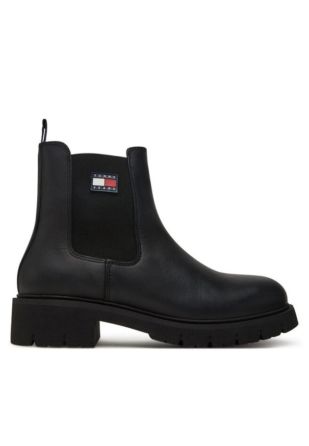 Sztyblety Tommy Jeans. Kolor: czarny