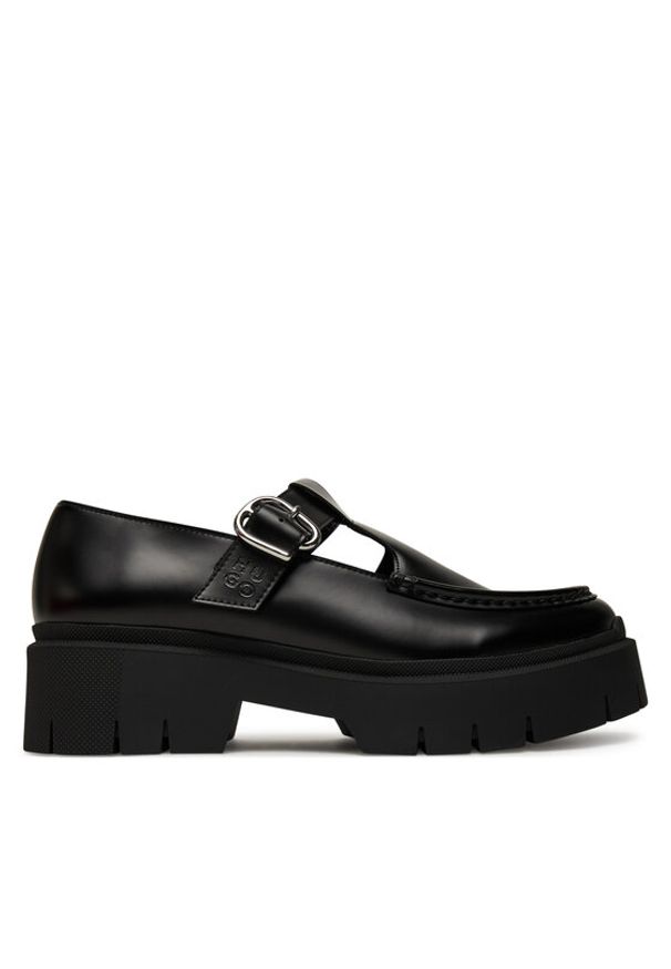Hugo - HUGO Loafersy Kris 50551873 Czarny. Kolor: czarny. Materiał: skóra
