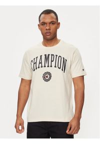 Champion T-Shirt 219852 Beżowy Comfort Fit. Kolor: beżowy. Materiał: bawełna #1