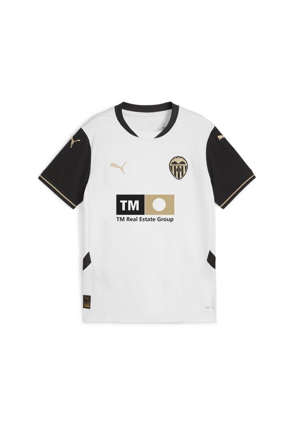 Puma - Młodzieżowa koszulka domowa Valencia CF 24/25 PUMA White Black. Kolor: czarny, wielokolorowy, biały