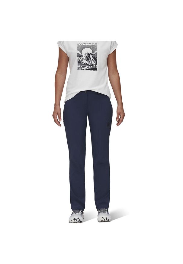 Spodnie turystyczne damskie Mammut Runbold Pants. Kolor: niebieski