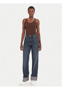 Hugo - HUGO Top Datamia 50514489 Brązowy Slim Fit. Kolor: brązowy. Materiał: bawełna #3