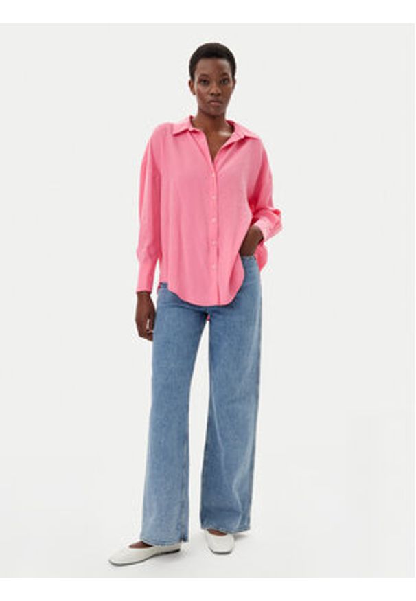 only - ONLY Koszula Zazima 15272523 Różowy Oversize. Kolor: różowy