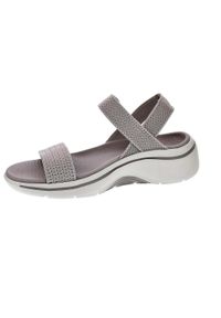 skechers - Sandały damskie SKECHERS Go Walk Arch Fit 2.0. Kolor: beżowy. Sezon: lato