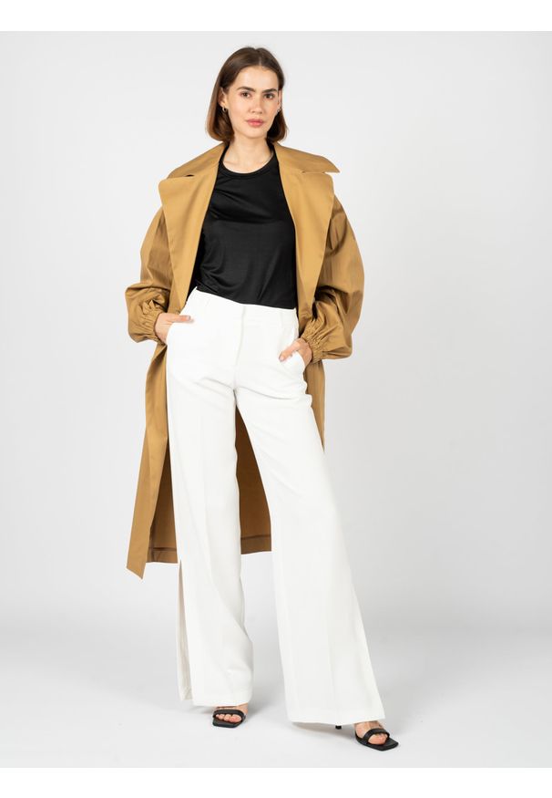 Silvian Heach Trencz | GPP23517TR | Kobieta | Brązowy. Okazja: na co dzień. Kolor: brązowy. Materiał: bawełna, elastan. Styl: casual